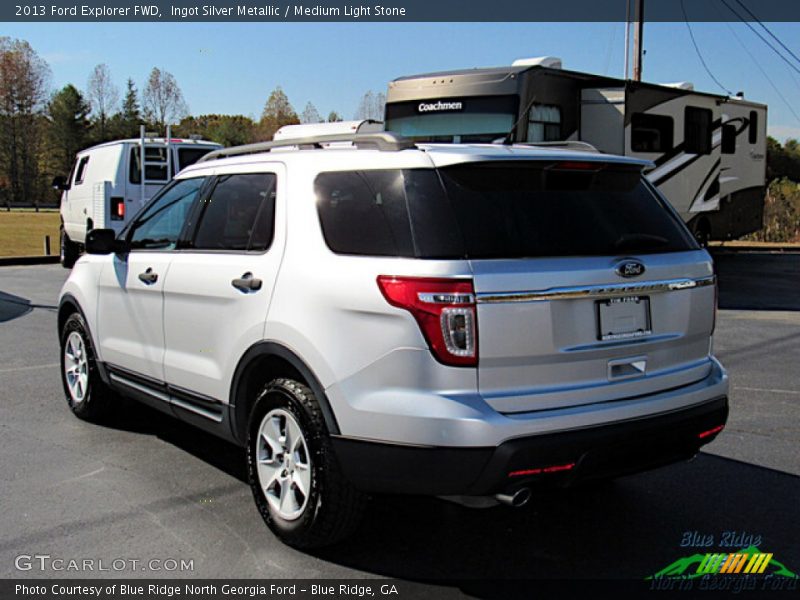 Ingot Silver Metallic / Medium Light Stone 2013 Ford Explorer FWD