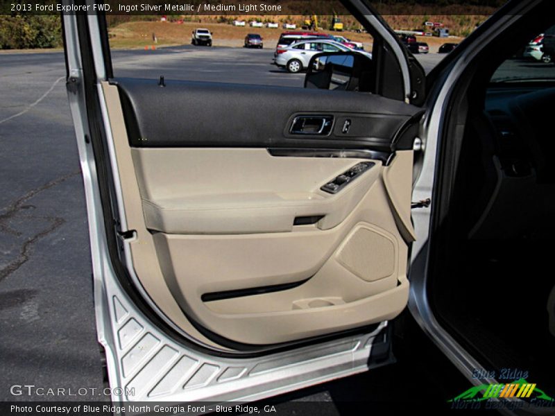 Ingot Silver Metallic / Medium Light Stone 2013 Ford Explorer FWD