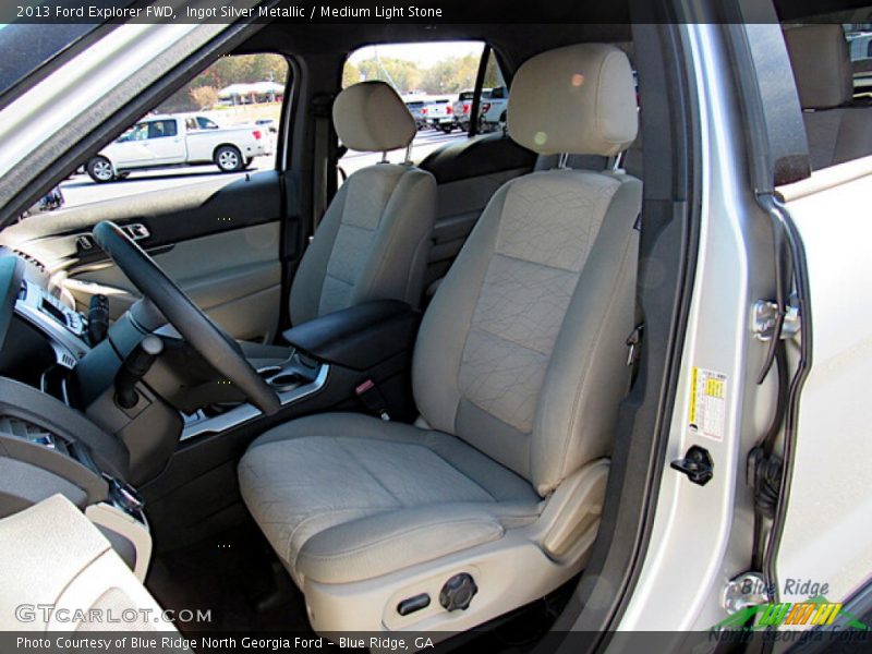 Ingot Silver Metallic / Medium Light Stone 2013 Ford Explorer FWD