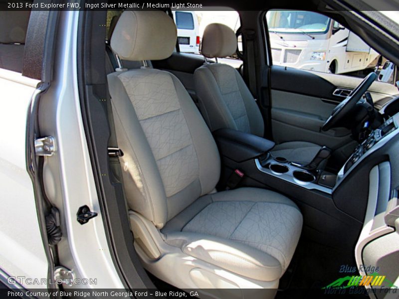 Ingot Silver Metallic / Medium Light Stone 2013 Ford Explorer FWD
