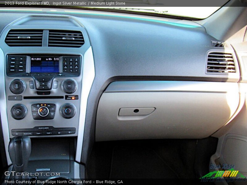 Ingot Silver Metallic / Medium Light Stone 2013 Ford Explorer FWD