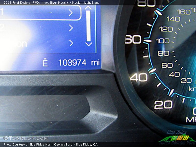 Ingot Silver Metallic / Medium Light Stone 2013 Ford Explorer FWD