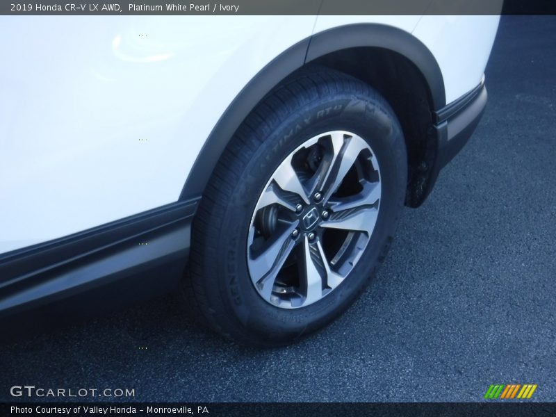 Platinum White Pearl / Ivory 2019 Honda CR-V LX AWD