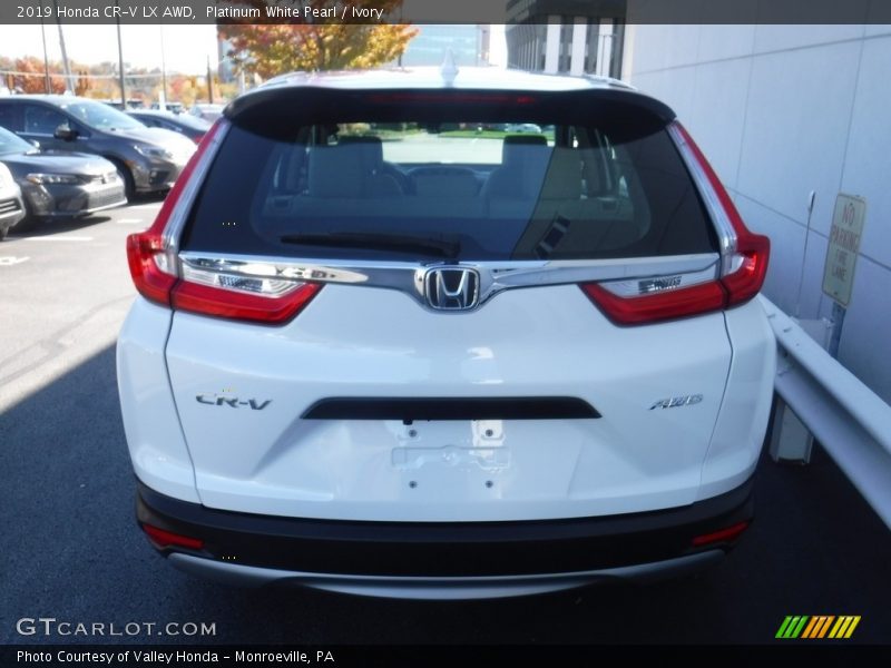 Platinum White Pearl / Ivory 2019 Honda CR-V LX AWD