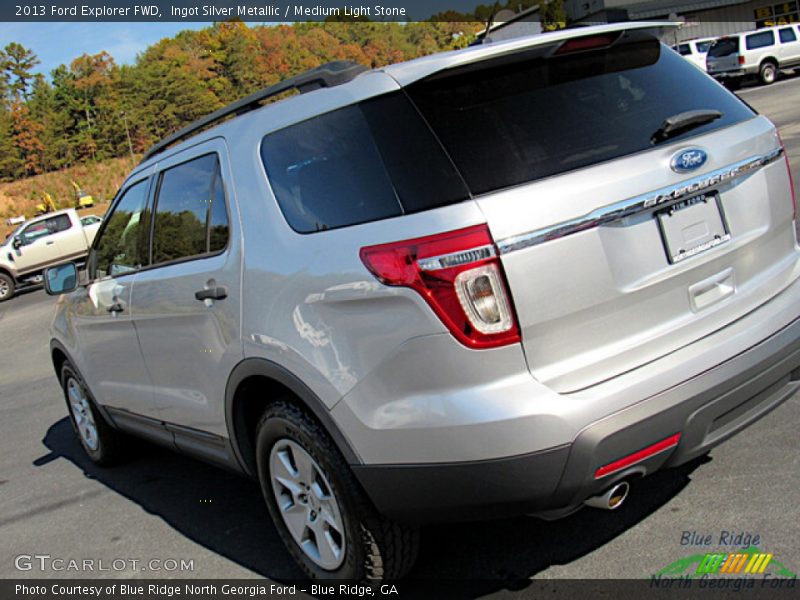 Ingot Silver Metallic / Medium Light Stone 2013 Ford Explorer FWD