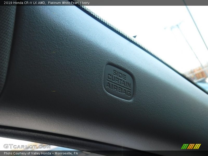Platinum White Pearl / Ivory 2019 Honda CR-V LX AWD