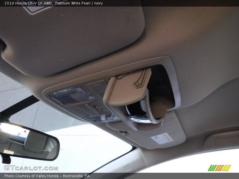 Platinum White Pearl / Ivory 2019 Honda CR-V LX AWD