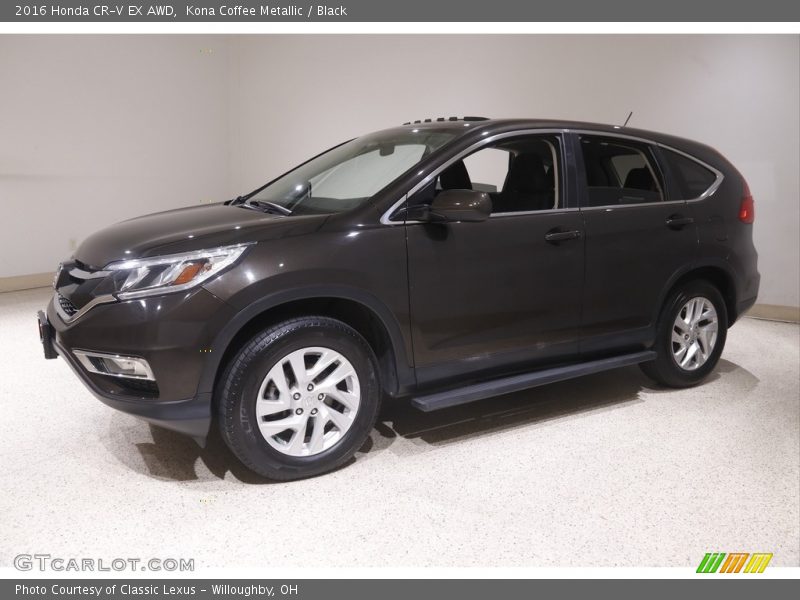 Kona Coffee Metallic / Black 2016 Honda CR-V EX AWD