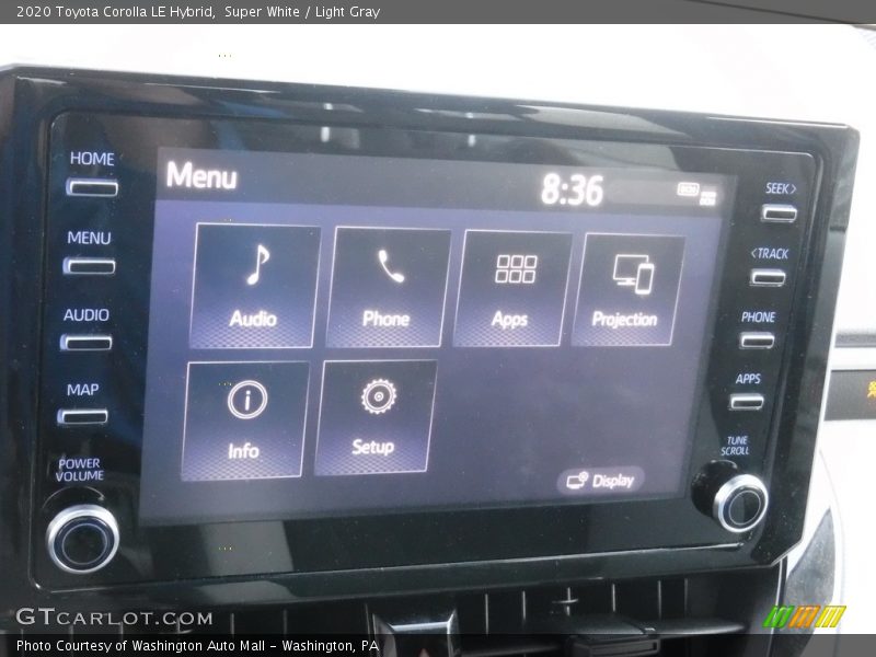 Super White / Light Gray 2020 Toyota Corolla LE Hybrid