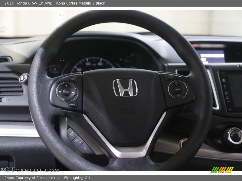 Kona Coffee Metallic / Black 2016 Honda CR-V EX AWD