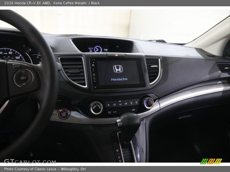 Kona Coffee Metallic / Black 2016 Honda CR-V EX AWD
