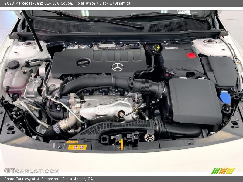 Polar White / Black w/Dinamica 2023 Mercedes-Benz CLA 250 Coupe
