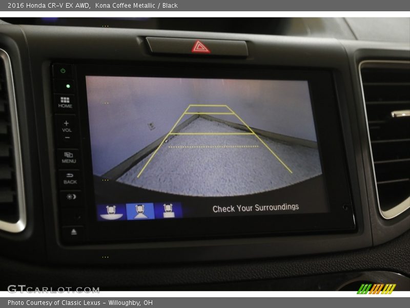 Kona Coffee Metallic / Black 2016 Honda CR-V EX AWD