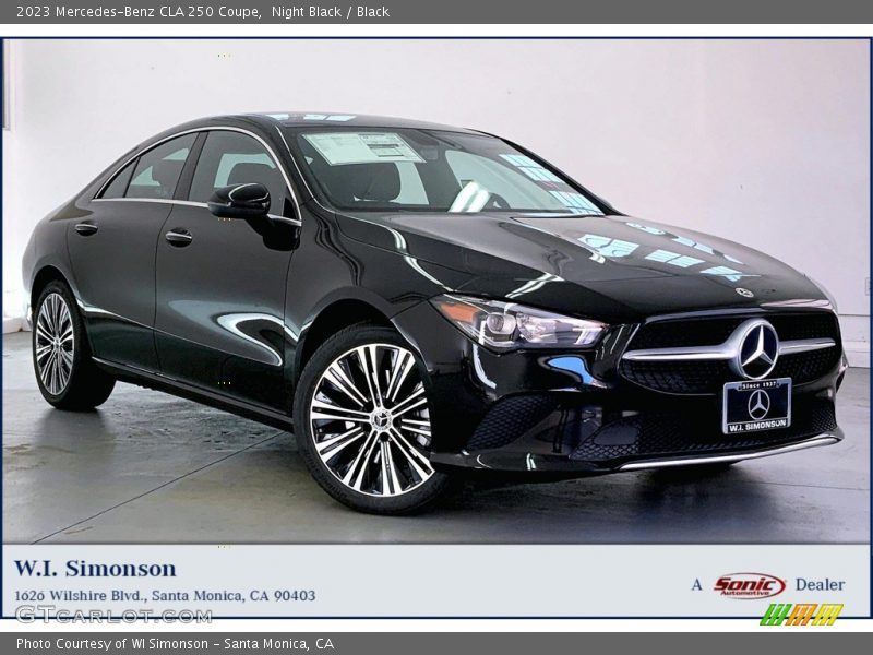 Night Black / Black 2023 Mercedes-Benz CLA 250 Coupe