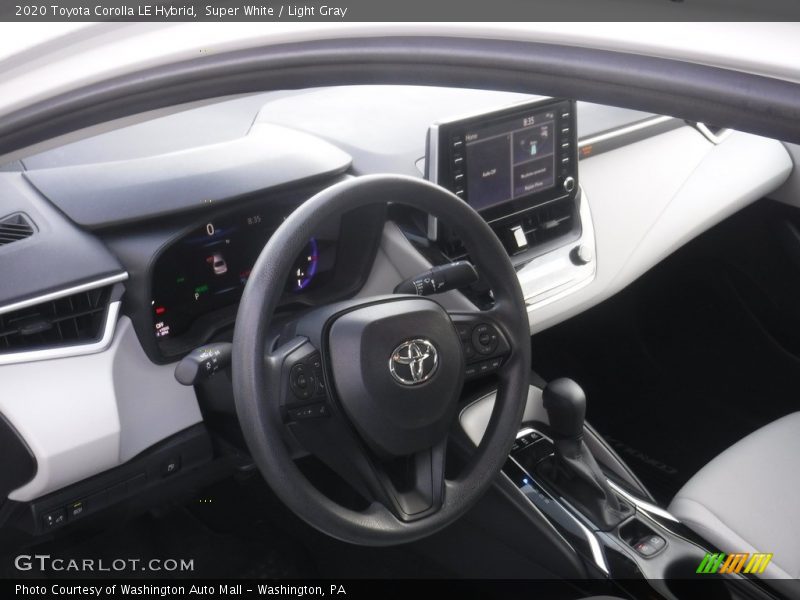 Super White / Light Gray 2020 Toyota Corolla LE Hybrid