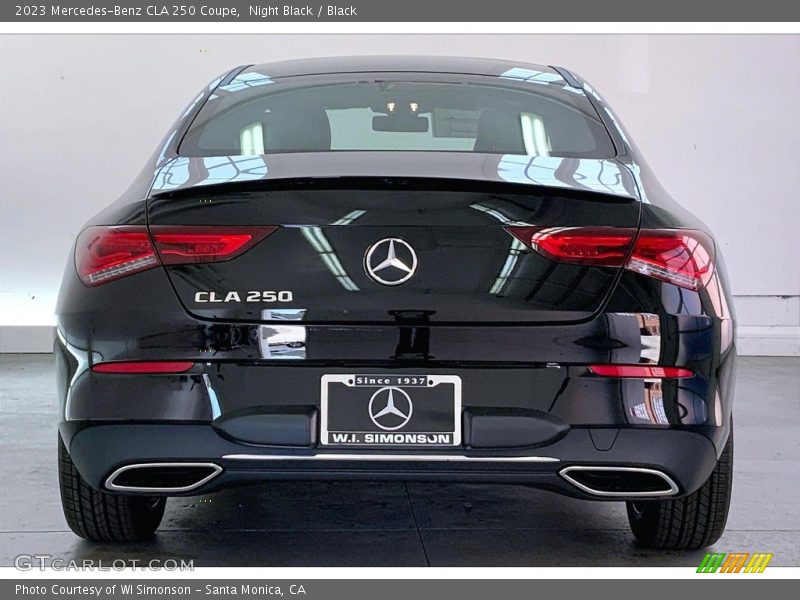 Night Black / Black 2023 Mercedes-Benz CLA 250 Coupe