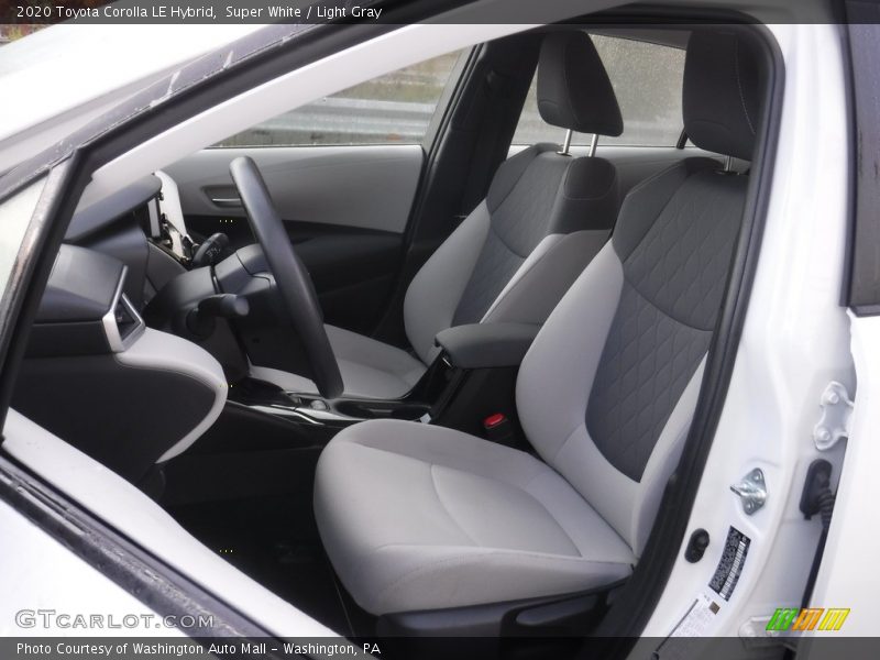 Super White / Light Gray 2020 Toyota Corolla LE Hybrid