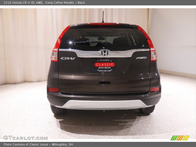Kona Coffee Metallic / Black 2016 Honda CR-V EX AWD