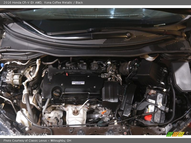 Kona Coffee Metallic / Black 2016 Honda CR-V EX AWD