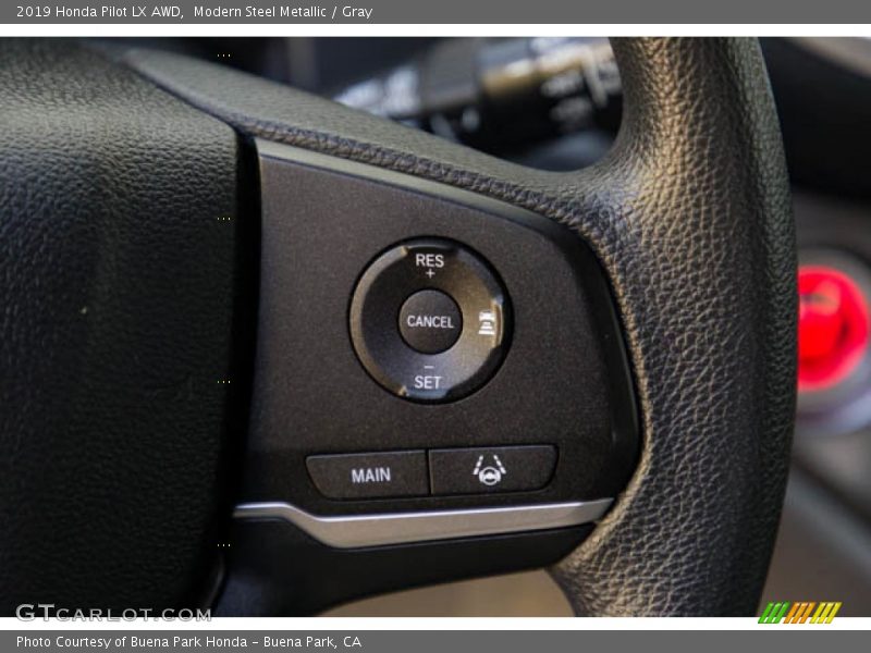 Modern Steel Metallic / Gray 2019 Honda Pilot LX AWD