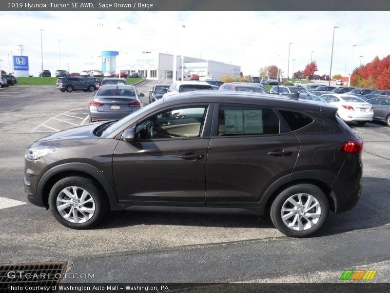 Sage Brown / Beige 2019 Hyundai Tucson SE AWD