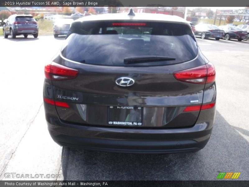 Sage Brown / Beige 2019 Hyundai Tucson SE AWD