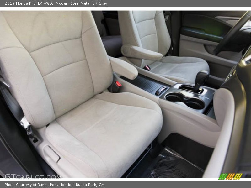 Modern Steel Metallic / Gray 2019 Honda Pilot LX AWD