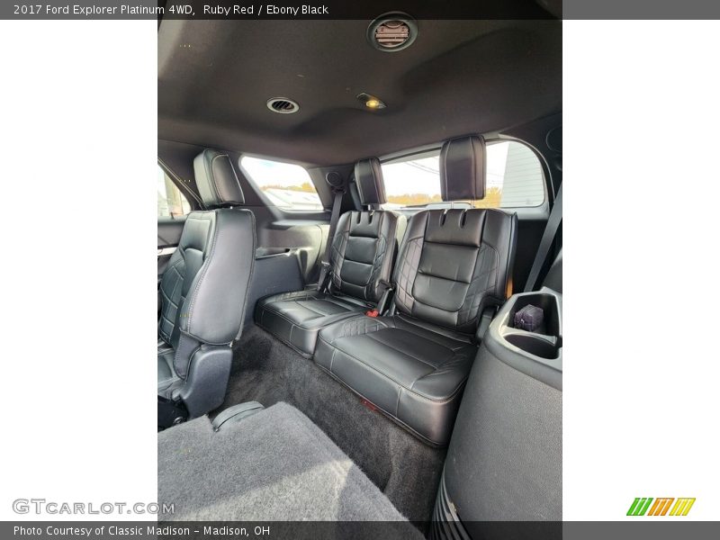 Ruby Red / Ebony Black 2017 Ford Explorer Platinum 4WD