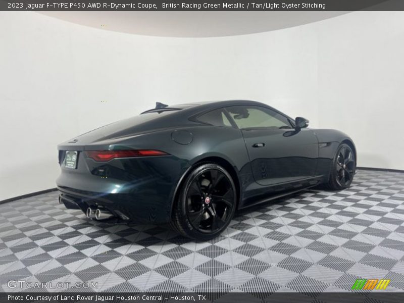 British Racing Green Metallic / Tan/Light Oyster Stitching 2023 Jaguar F-TYPE P450 AWD R-Dynamic Coupe