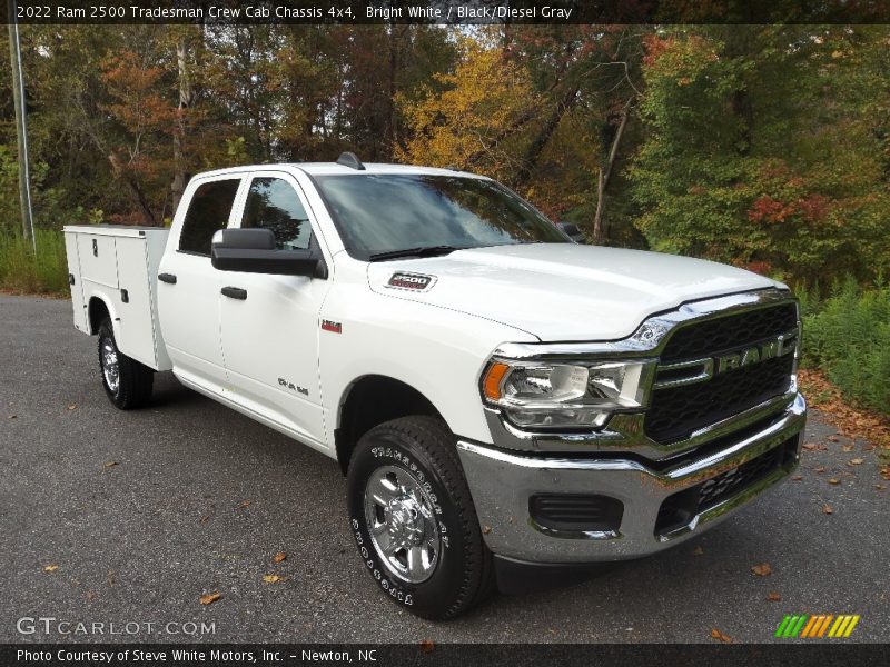 Bright White / Black/Diesel Gray 2022 Ram 2500 Tradesman Crew Cab Chassis 4x4