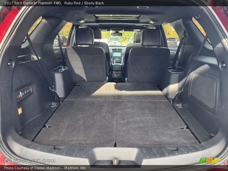Ruby Red / Ebony Black 2017 Ford Explorer Platinum 4WD