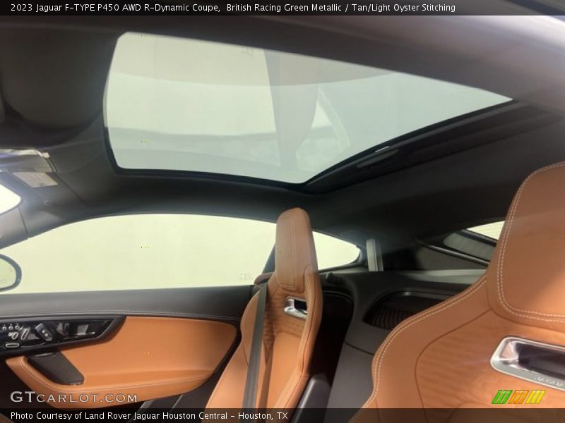 British Racing Green Metallic / Tan/Light Oyster Stitching 2023 Jaguar F-TYPE P450 AWD R-Dynamic Coupe
