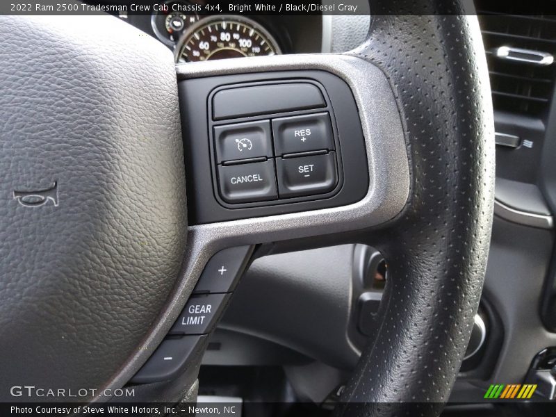 Bright White / Black/Diesel Gray 2022 Ram 2500 Tradesman Crew Cab Chassis 4x4