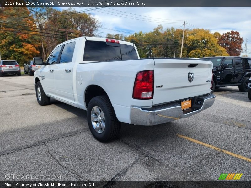 Bright White / Black/Diesel Gray 2019 Ram 1500 Classic SLT Crew Cab 4x4