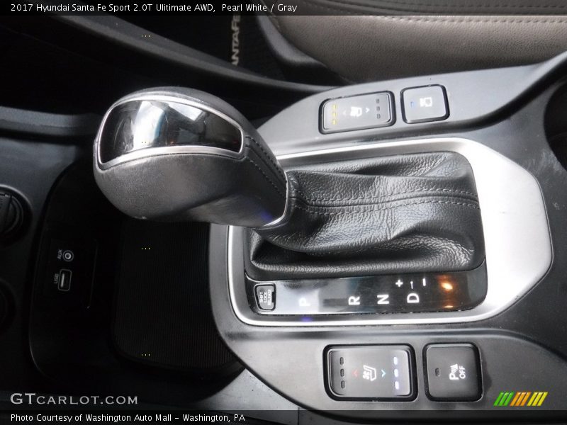 Pearl White / Gray 2017 Hyundai Santa Fe Sport 2.0T Ulitimate AWD