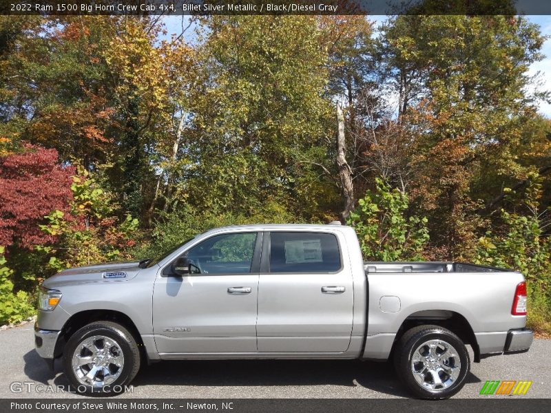  2022 1500 Big Horn Crew Cab 4x4 Billet Silver Metallic