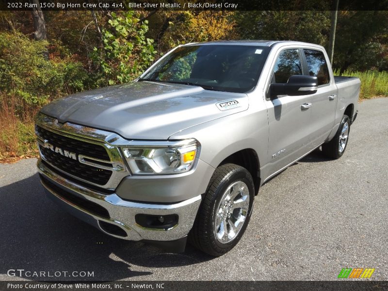 Billet Silver Metallic / Black/Diesel Gray 2022 Ram 1500 Big Horn Crew Cab 4x4
