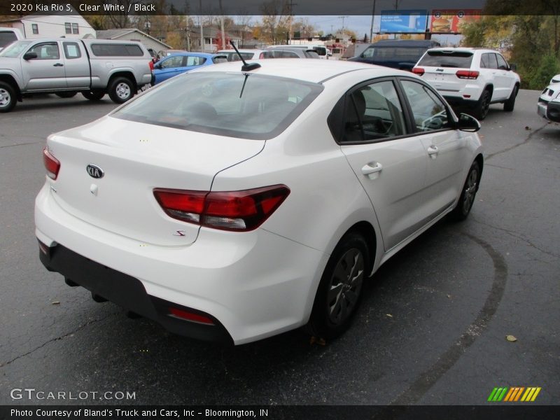 Clear White / Black 2020 Kia Rio S