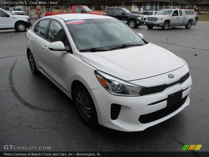 Clear White / Black 2020 Kia Rio S