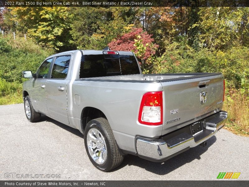Billet Silver Metallic / Black/Diesel Gray 2022 Ram 1500 Big Horn Crew Cab 4x4
