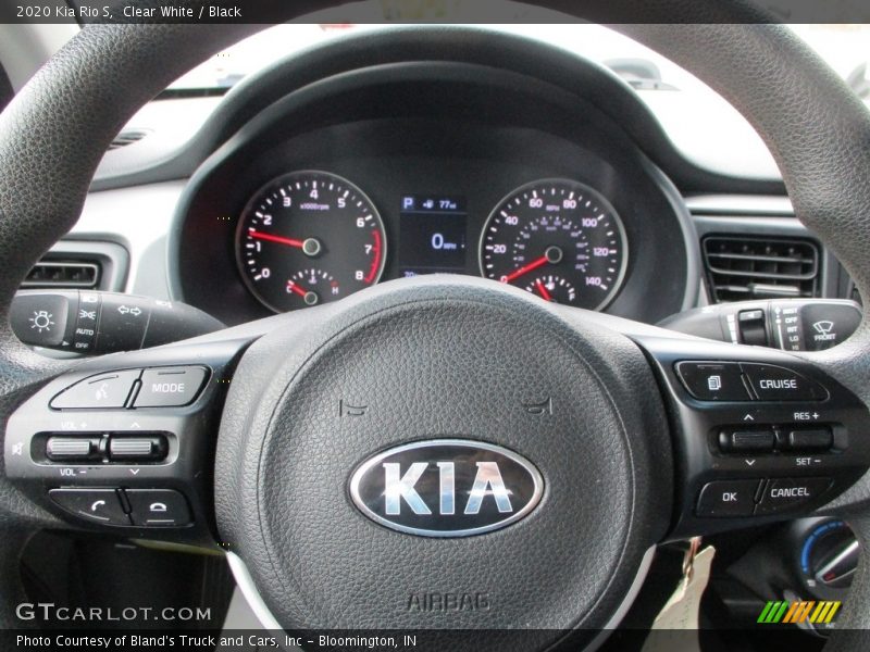 Clear White / Black 2020 Kia Rio S