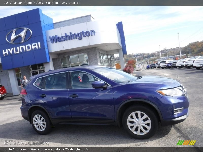 Caspian Blue / Charcoal 2017 Nissan Rogue S AWD