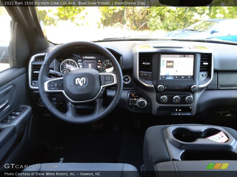 Billet Silver Metallic / Black/Diesel Gray 2022 Ram 1500 Big Horn Crew Cab 4x4