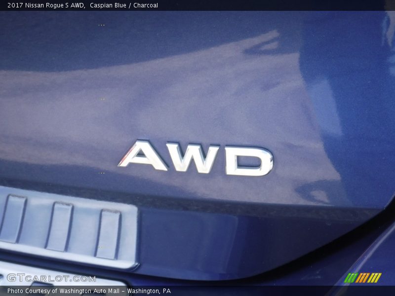 Caspian Blue / Charcoal 2017 Nissan Rogue S AWD