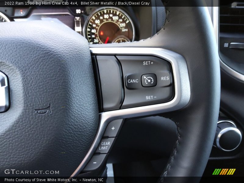 Billet Silver Metallic / Black/Diesel Gray 2022 Ram 1500 Big Horn Crew Cab 4x4