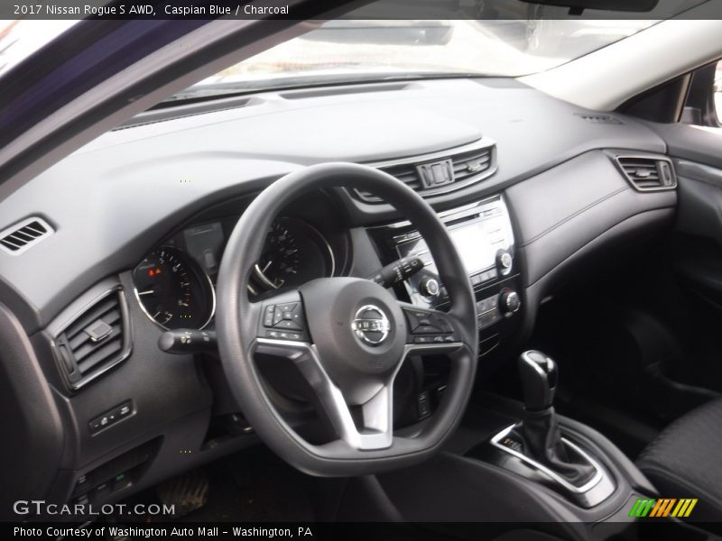 Caspian Blue / Charcoal 2017 Nissan Rogue S AWD