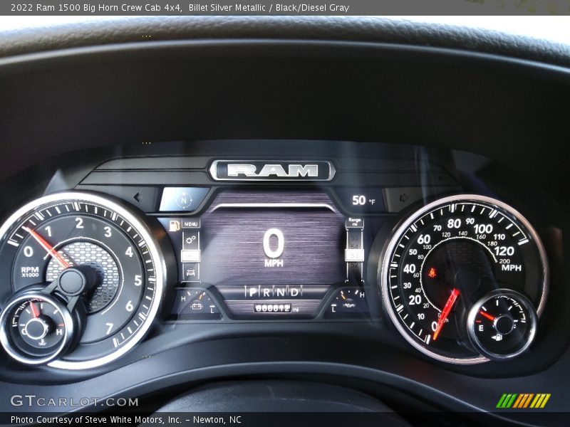 Billet Silver Metallic / Black/Diesel Gray 2022 Ram 1500 Big Horn Crew Cab 4x4