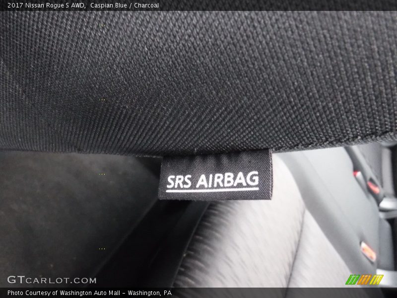 Caspian Blue / Charcoal 2017 Nissan Rogue S AWD