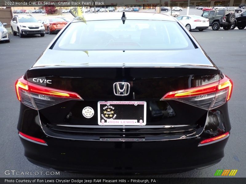 Crystal Black Pearl / Black 2022 Honda Civic EX Sedan