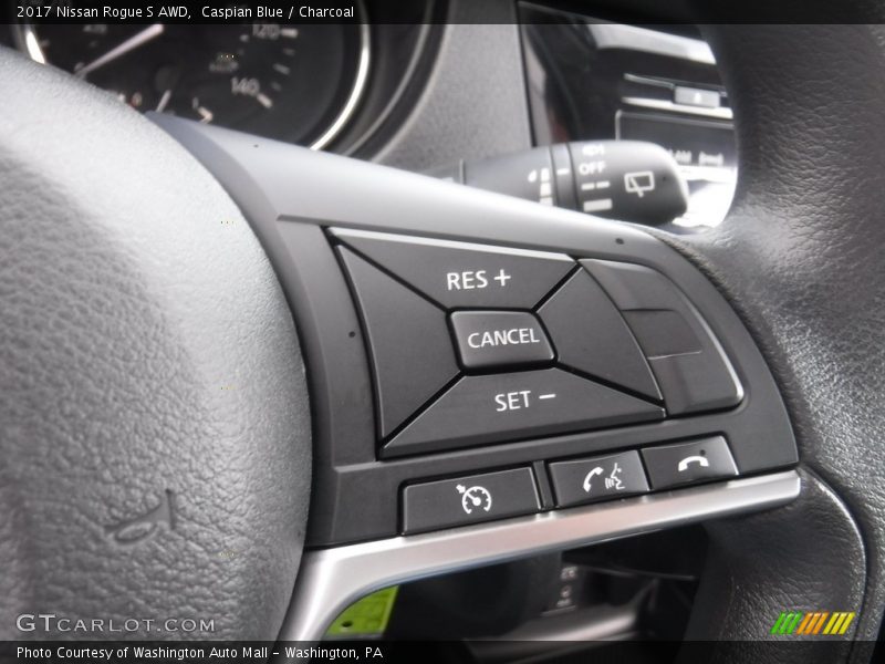 Caspian Blue / Charcoal 2017 Nissan Rogue S AWD